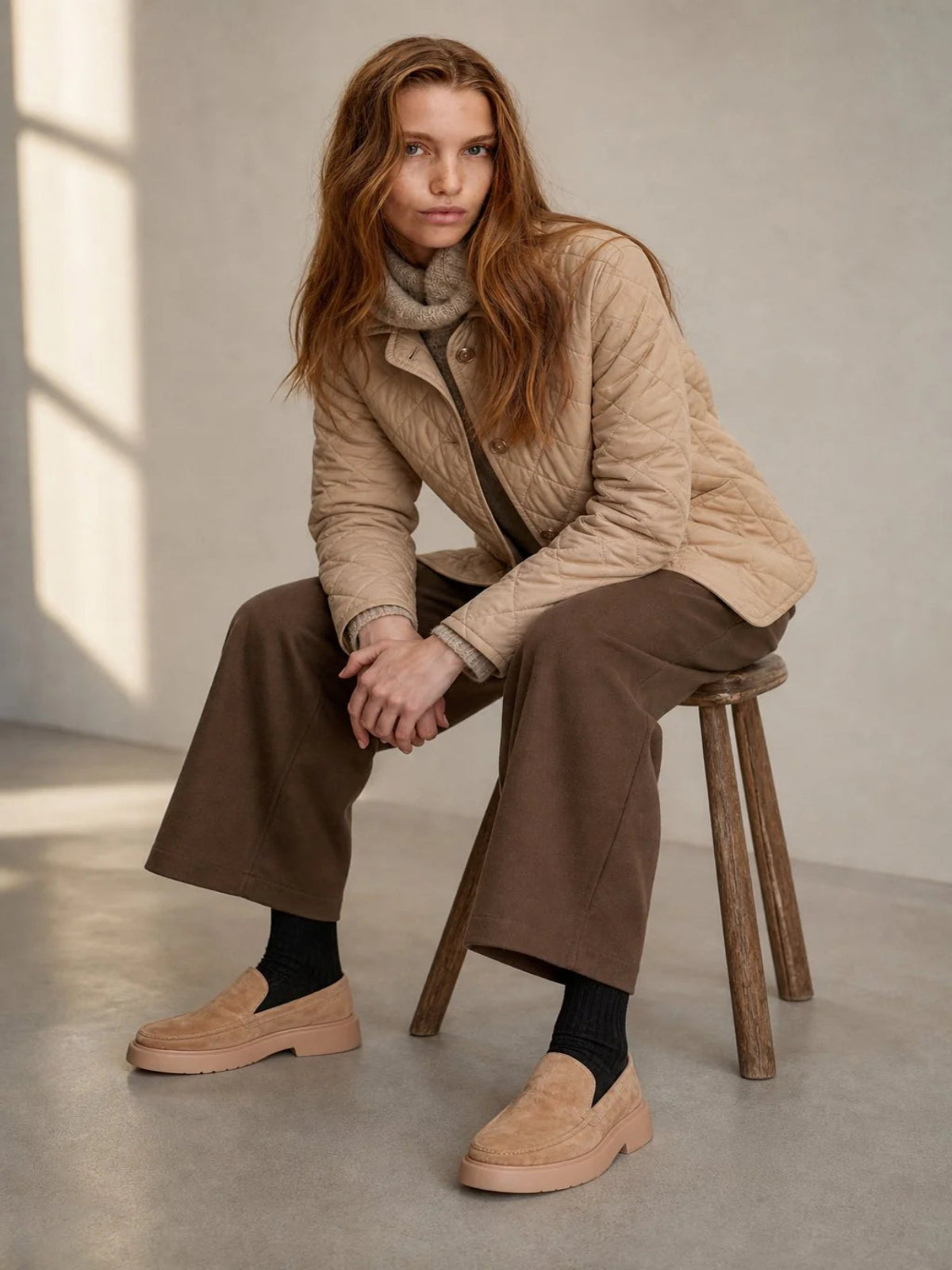 Alera | Women's Wide Leg Pants High-Waist Ankle