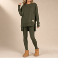 Alina | Women's Tunic Leggings Set Crew Neck Two-Piece
