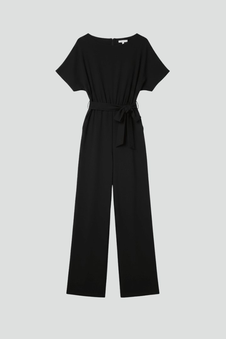 Aria Jumpsuit | Wide-Leg Tie Waist Jumpsuit