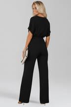 Aria Jumpsuit | Wide-Leg Tie Waist Jumpsuit