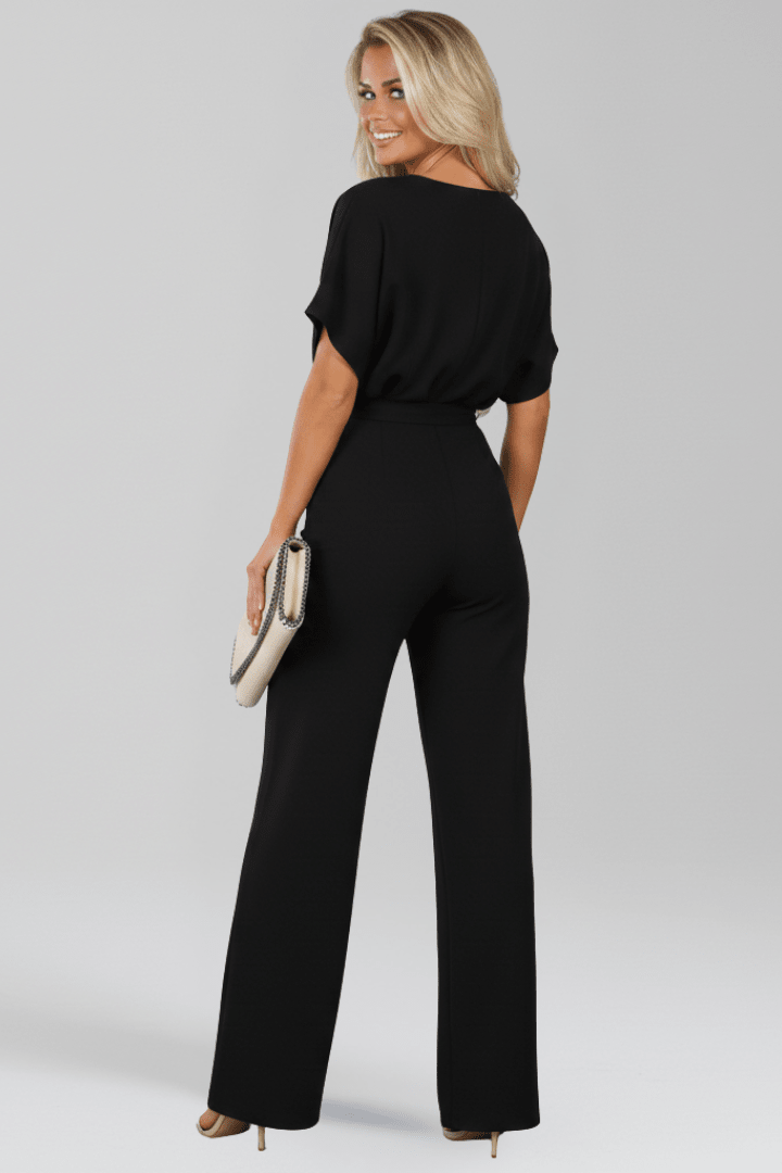 Aria Jumpsuit | Wide-Leg Tie Waist Jumpsuit
