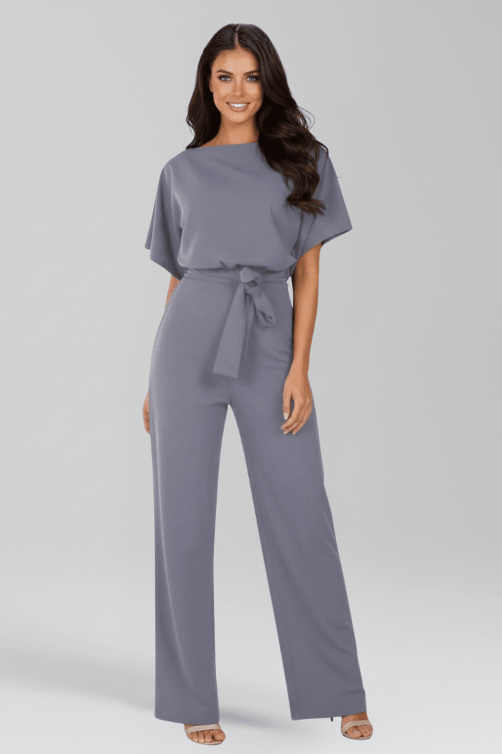 Aria Jumpsuit | Wide-Leg Tie Waist Jumpsuit