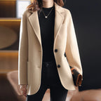 Cassiopeia | Women's Wool Blend Overcoat Lapel Collar