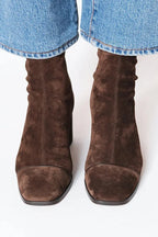 Kimberly | Women's Suede Ankle Boots Block Heel Orthopedic