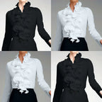Cora | Women's Elegant Ruffle Collar Blouse Long Sleeve