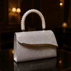 Pearl Handle Evening Clutch – Shimmer Textured Formal Occasion Bag - GET SOVERAqI1770556953835729363