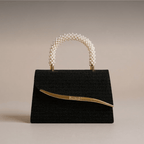 Pearl Handle Evening Clutch – Shimmer Textured Formal Occasion Bag - GET SOVERAqM1770556953835887871