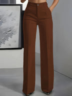 Finley | Women's Elegant High-Waist Wide Leg Pants Pleated