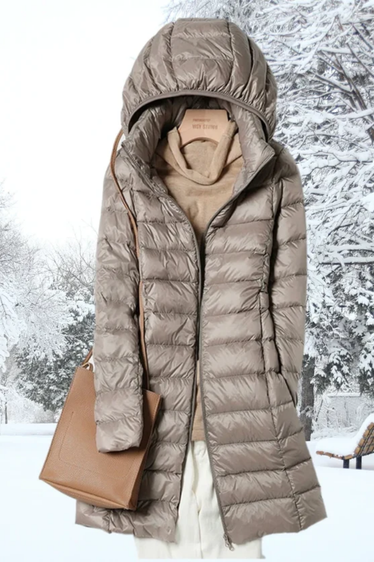 Peyton | Women's Quilted Hooded Puffer Jacket Mid-Thigh