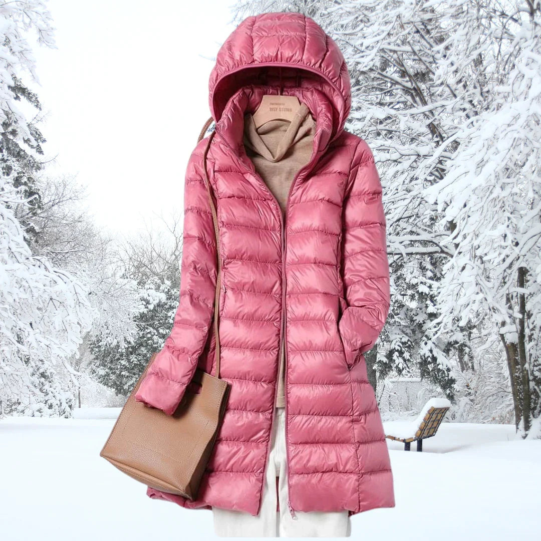 Peyton | Women's Quilted Hooded Puffer Jacket Mid-Thigh