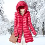 Peyton | Women's Quilted Hooded Puffer Jacket Mid-Thigh