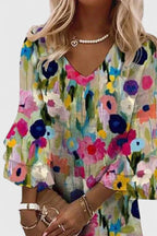 Livia Dress | Floral V-Neck Mini Summer Dress