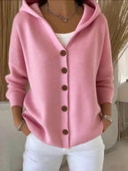 Celandine | Women's Hooded Knit Cardigan Button-Front