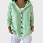 Celandine | Women's Hooded Knit Cardigan Button-Front