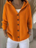 Celandine | Women's Hooded Knit Cardigan Button-Front