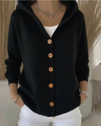 Celandine | Women's Hooded Knit Cardigan Button-Front