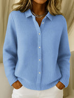 Lunara | Women's Cotton Cardigan Button Front Tailored