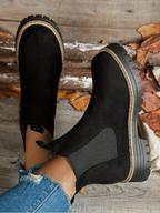 Mehetabel | Women's Chelsea Boots Platform Lug Sole Round Toe
