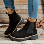 Mehetabel | Women's Chelsea Boots Platform Lug Sole Round Toe