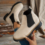 Mehetabel | Women's Chelsea Boots Platform Lug Sole Round Toe