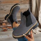 Mehetabel | Women's Chelsea Boots Platform Lug Sole Round Toe