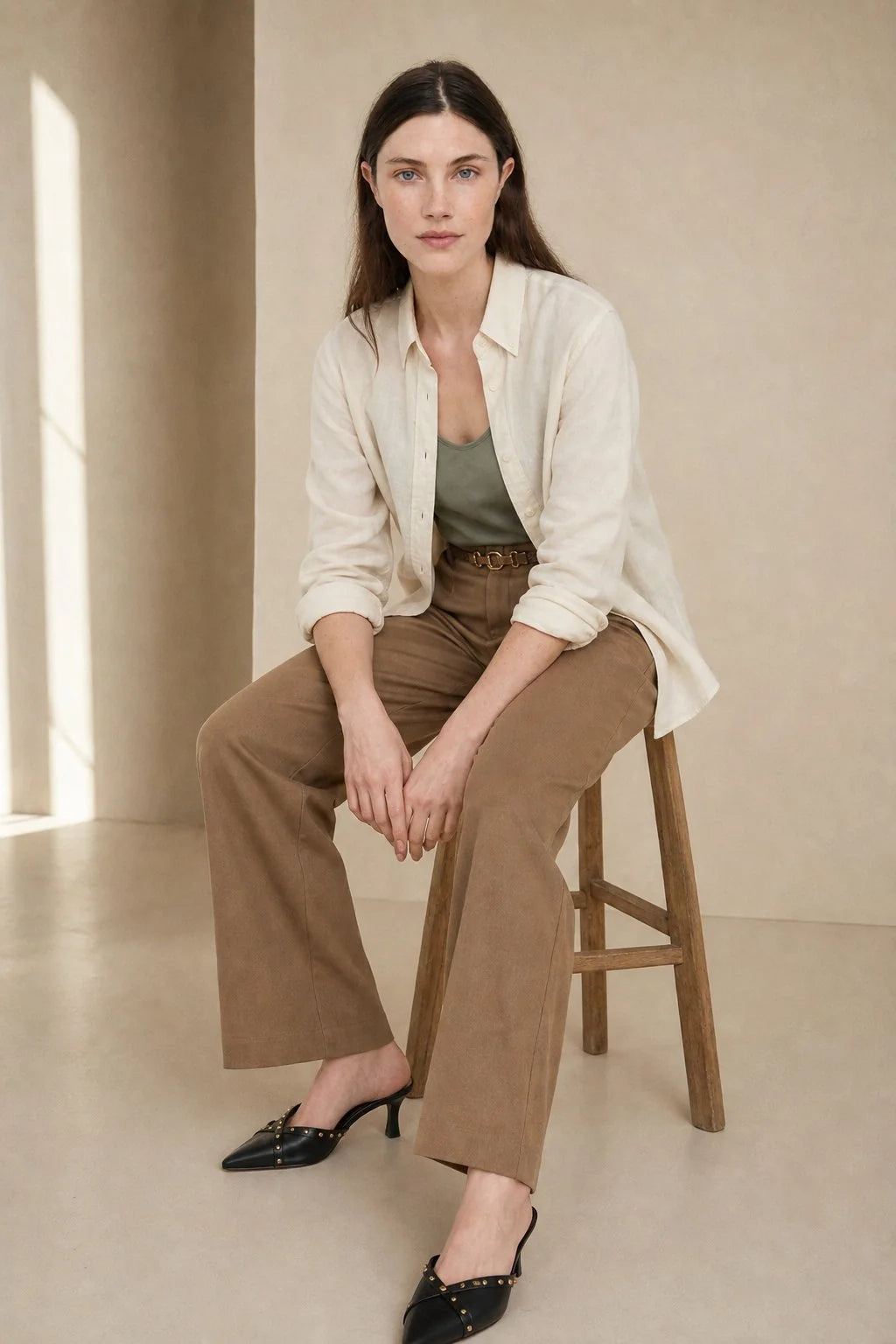 Milo | Women's Elegant Wide Leg Trousers High Waist