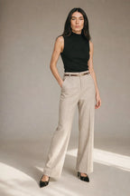 Milo | Women's Elegant Wide Leg Trousers High Waist