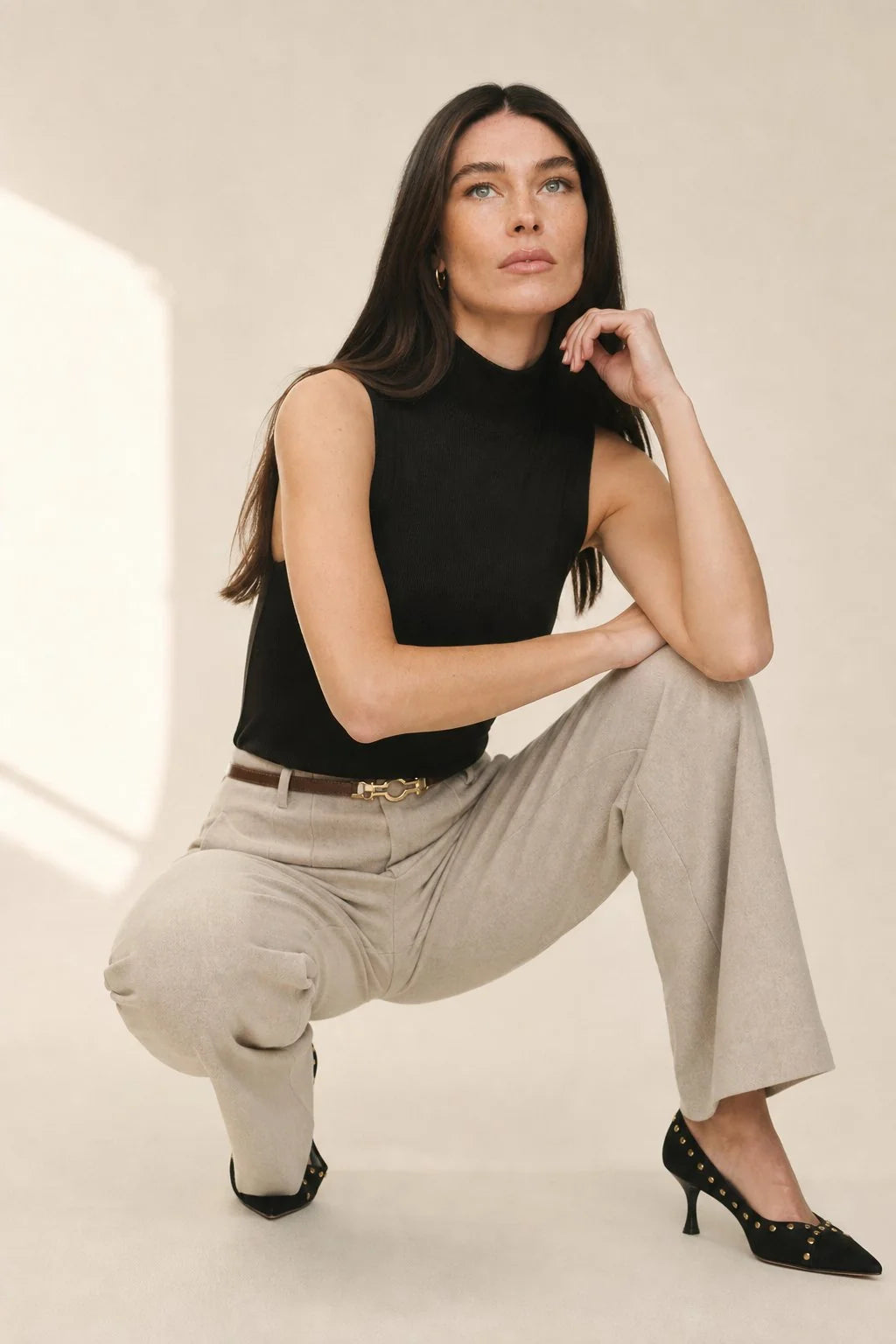 Milo | Women's Elegant Wide Leg Trousers High Waist