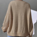 Montclair | Women's Faux Mink Cardigan V-Neck Button