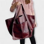 Kennedy | Women's Leather Tote Bag Slouchy Shoulder Tan