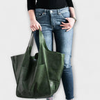 Kennedy | Women's Leather Tote Bag Slouchy Shoulder Tan