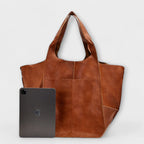 Kennedy | Women's Leather Tote Bag Slouchy Shoulder Tan