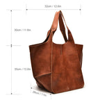 Kennedy | Women's Leather Tote Bag Slouchy Shoulder Tan