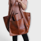 Kennedy | Women's Leather Tote Bag Slouchy Shoulder Tan
