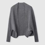 Merelle Cardigan | Pure Merino Wool Wrap Cardigan, - GET SOVERAJJ544-Gray-S