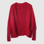 Merelle Cardigan | Pure Merino Wool Wrap Cardigan, - GET SOVERAJJ544-Red-S