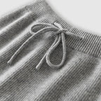 Luxury Wide - Leg Cashmere Knit Pants – Soft, Elegant & Effortlessly Chic - GET SOVERAHH781-Gray-S
