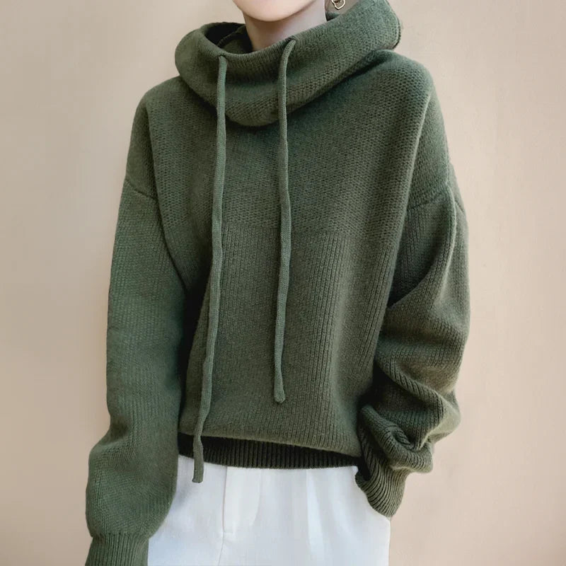 Willa | Women's Oversized Knit Sweater Hooded