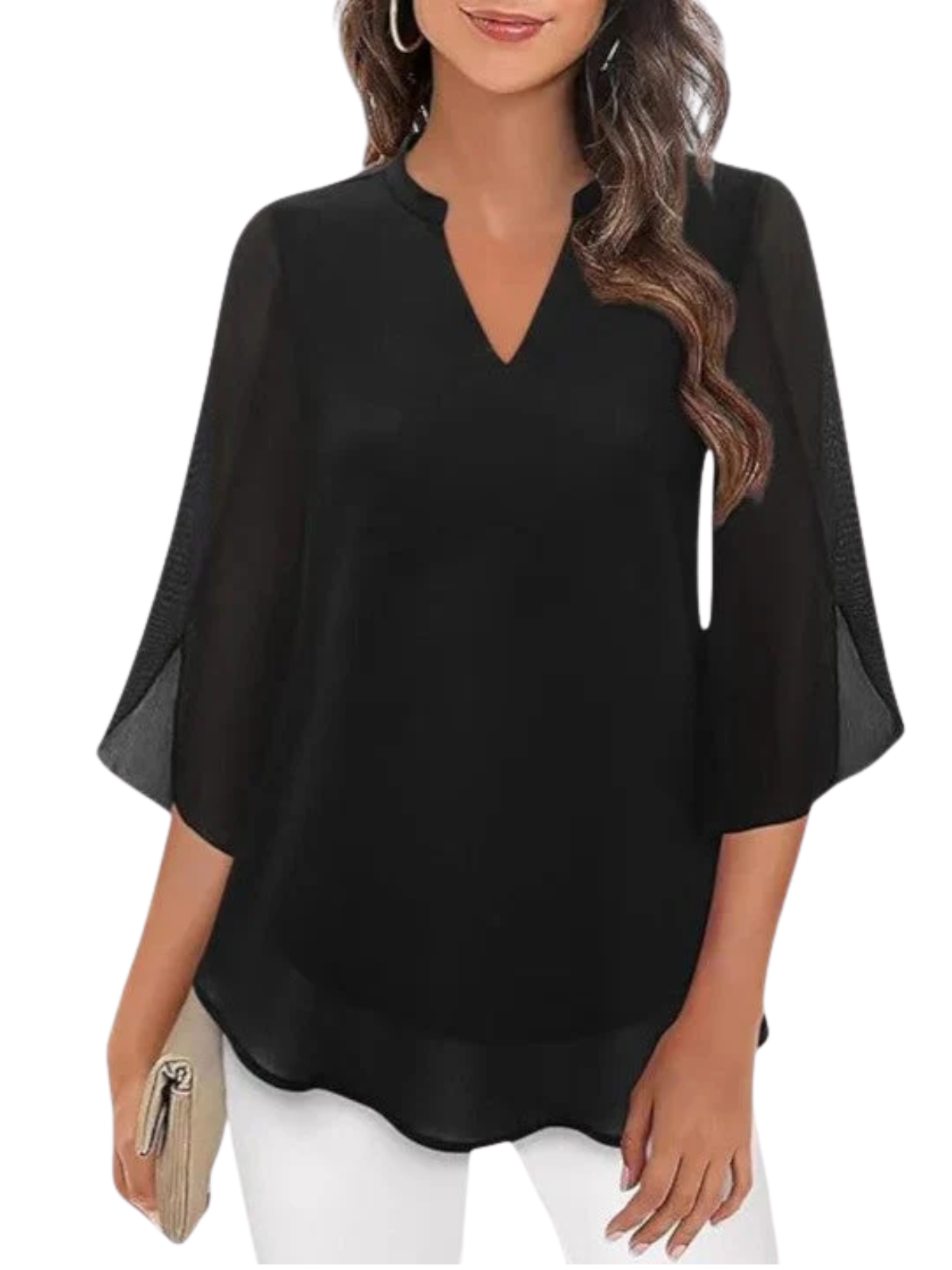 Women’s Blouse Lightweight Relaxed Fit Top
