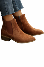 Amara | Women's Chelsea Ankle Boots Suede Pointed Toe