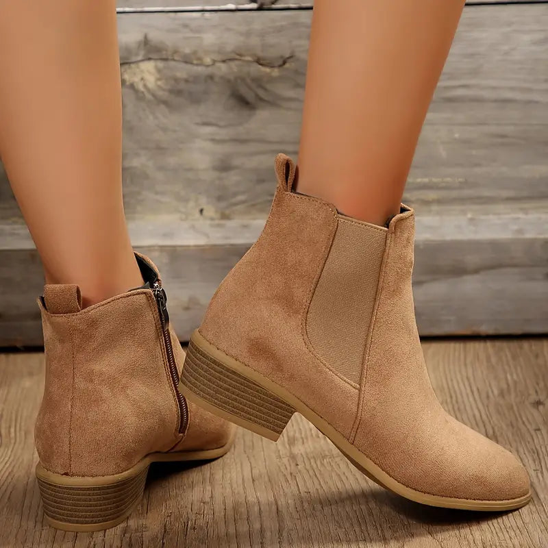 Amara | Women's Chelsea Ankle Boots Suede Pointed Toe