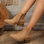 Amara | Women's Chelsea Ankle Boots Suede Pointed Toe