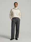 Turtleneck Sweater – Minimalist Color Block Knit
