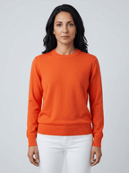 Women’s Casual Knit Sweater – Relaxed Fit Round Neck Top for Everyday Wear - GET SOVERAgS1766483480059631642