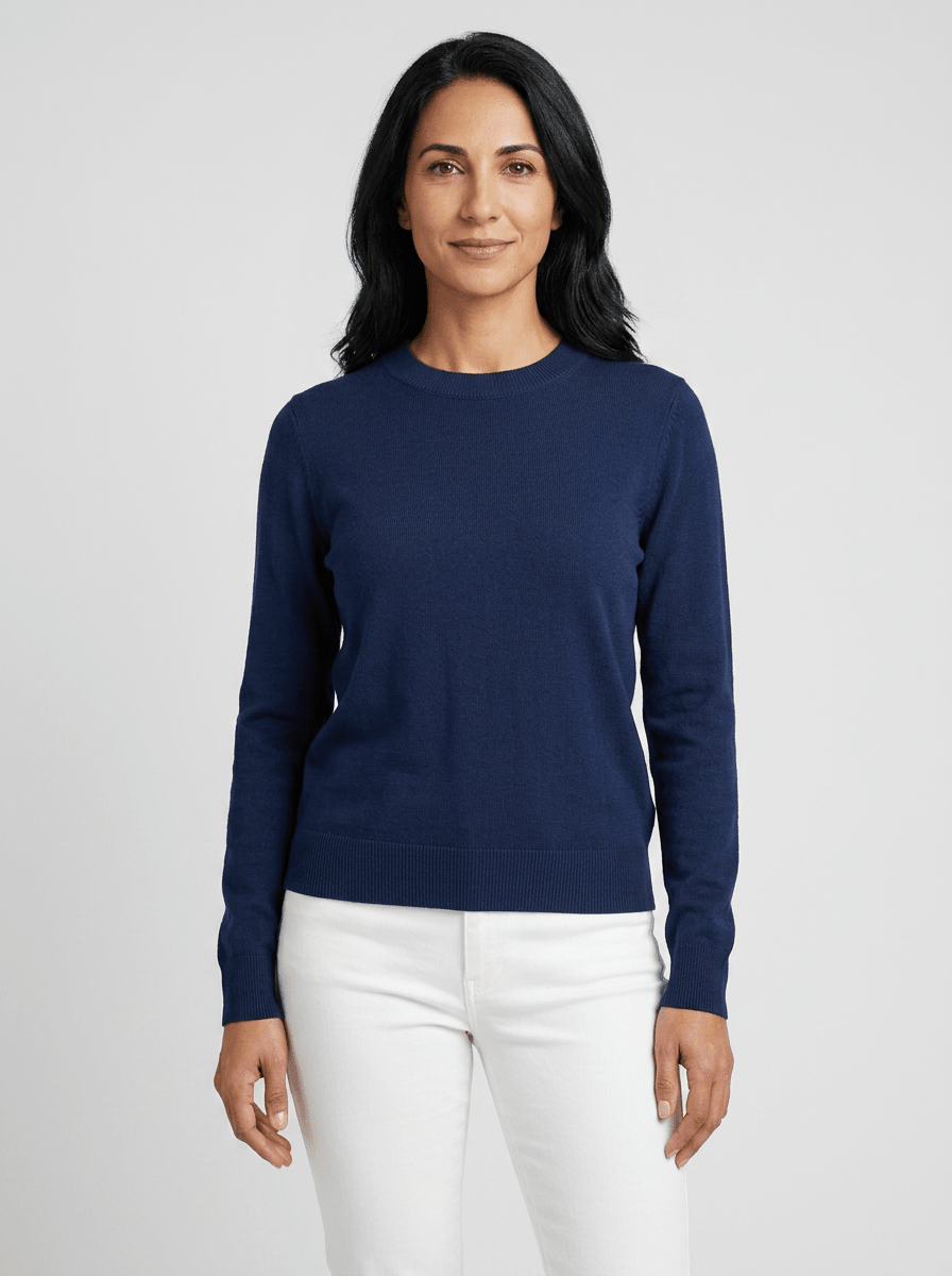 Women’s Casual Knit Sweater – Relaxed Fit Round Neck Top for Everyday Wear - GET SOVERAZb1766483480057837833