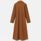 Women’s Long Plus - Size Trench Coat – Lightweight Elegant Lapel Jacket - GET SOVERAHH691-Khaki-XS
