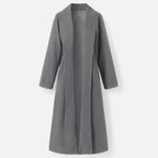 Women’s Long Plus - Size Trench Coat – Lightweight Elegant Lapel Jacket - GET SOVERAHH691-Khaki-XS