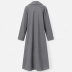 Women’s Long Plus - Size Trench Coat – Lightweight Elegant Lapel Jacket - GET SOVERAHH691-Khaki-XS