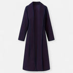 Women’s Long Plus - Size Trench Coat – Lightweight Elegant Lapel Jacket - GET SOVERAHH691-Khaki-XS