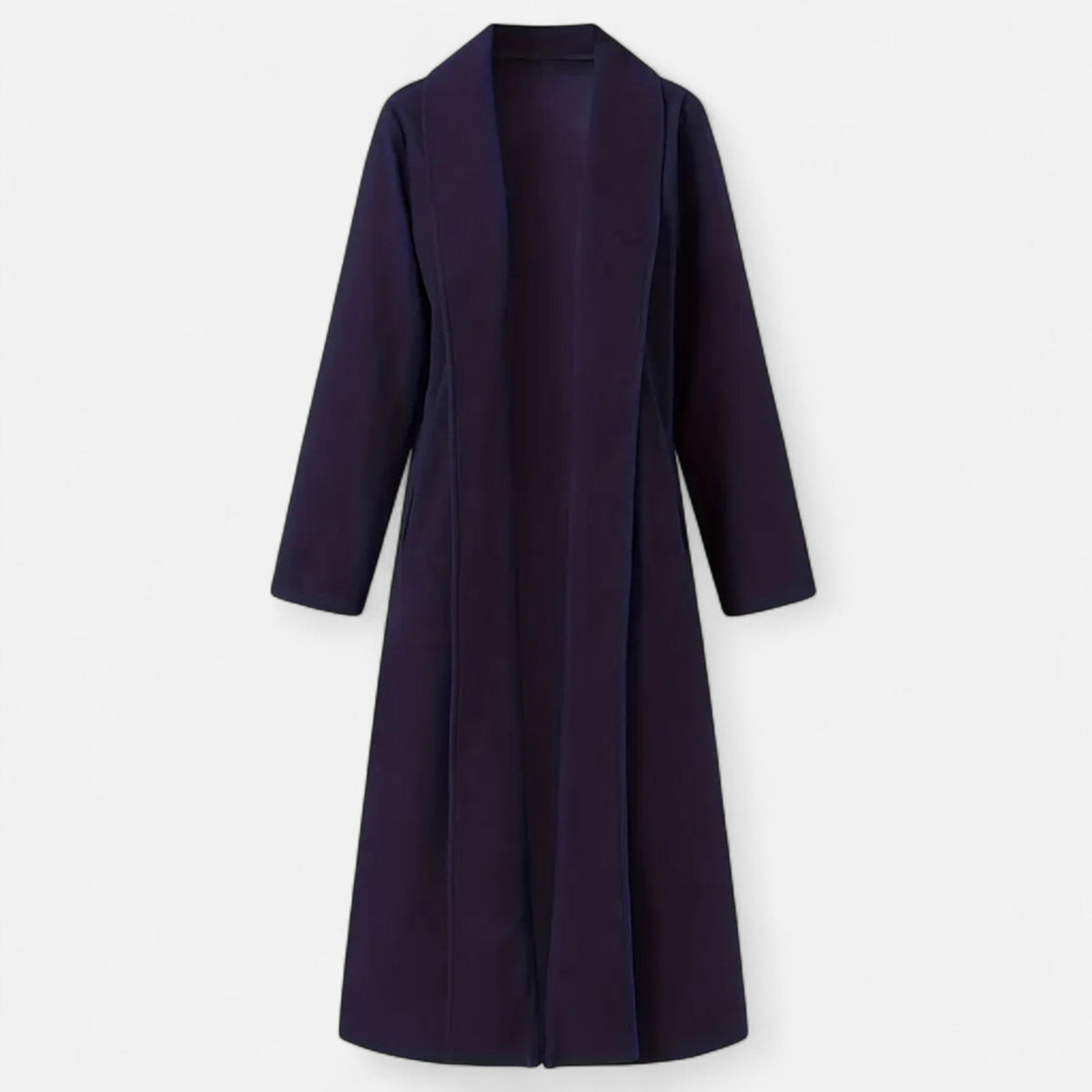Women’s Long Plus - Size Trench Coat – Lightweight Elegant Lapel Jacket - GET SOVERAHH691-Khaki-XS